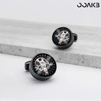 Customized Paper Wedding Tourbillon Gear Cufflinks - Engravable