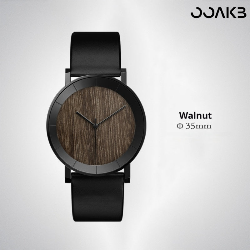 Customized Paper Wedding Wooden Clock Watch - Eco-Walnut Dial