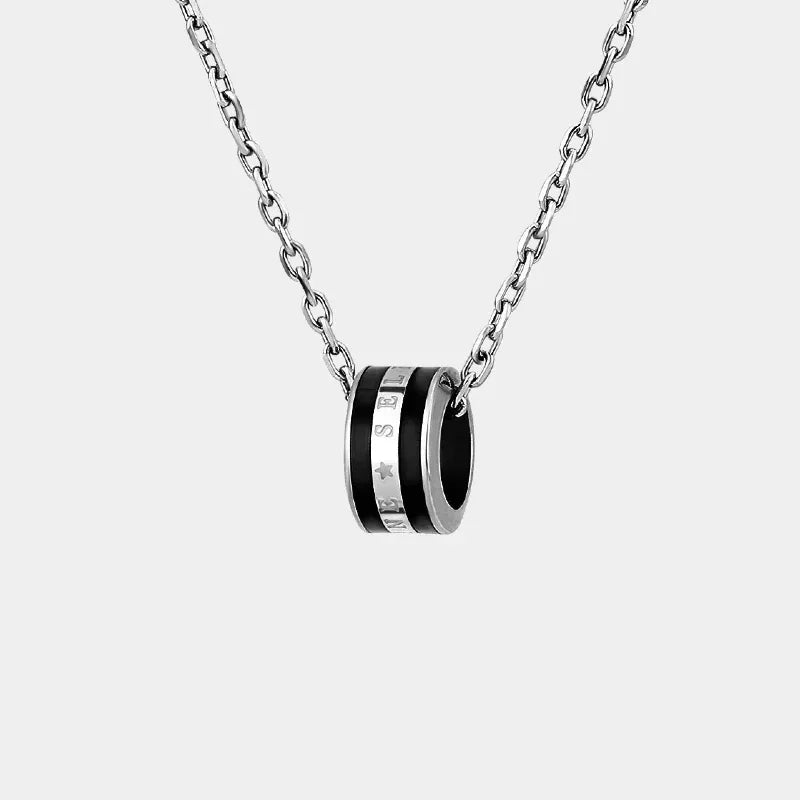 Unique Double Color Ring Necklace - OOAKB