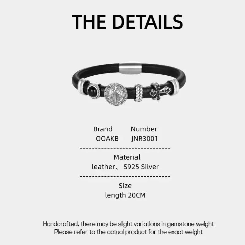 Vintage Leather Bracelet - OOAKB