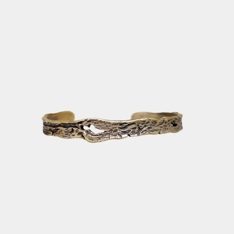 Brass Medieval Engraved Cuff - OOAKB