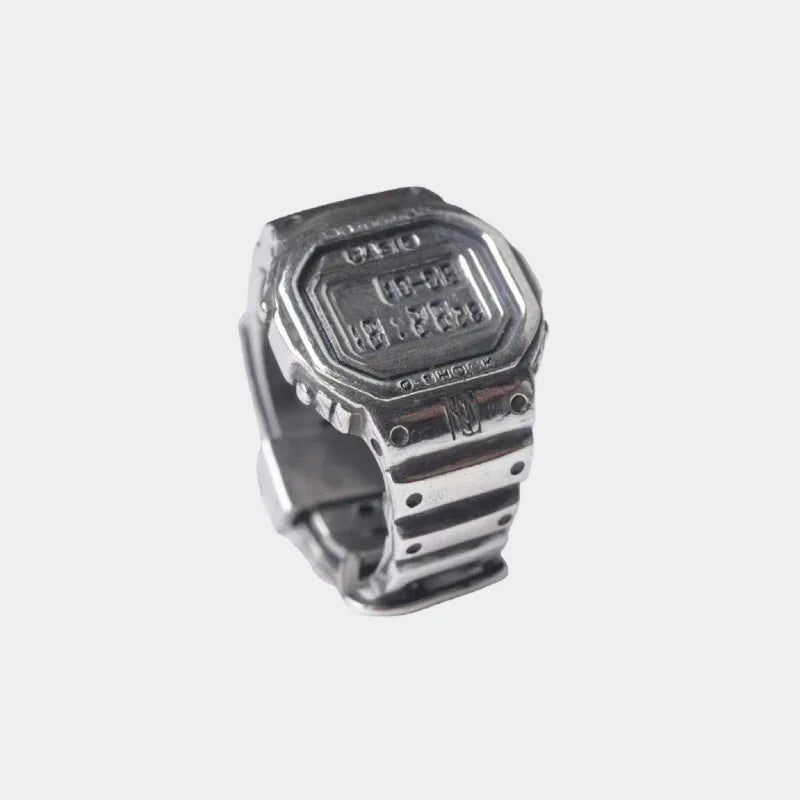 Clock Ring - 925 Silver Vintage Design - OOAKB