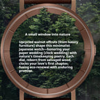 Customized Paper Wedding Wooden Clock Watch - Eco-Walnut Dial