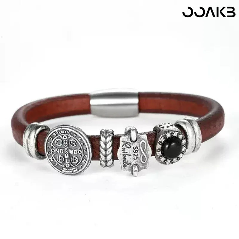 Vintage Leather Bracelet - OOAKB