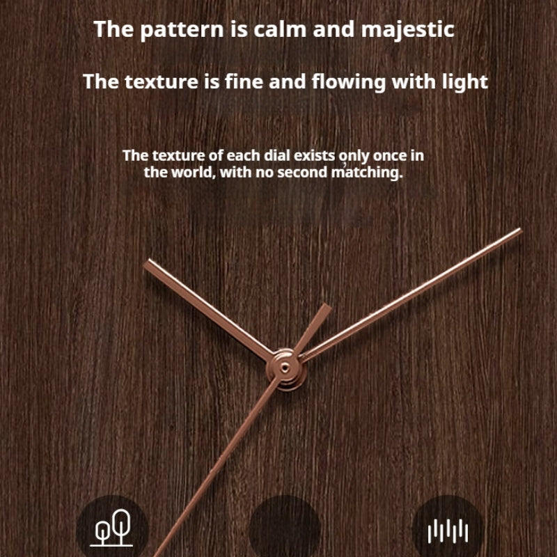 Customized Paper Wedding Wooden Clock Watch - Eco-Walnut Dial