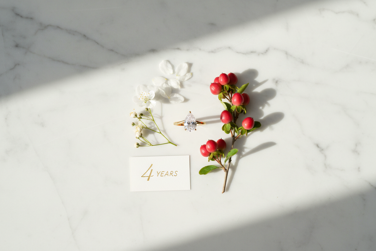 4th Anniversary - Flowers & Fruit