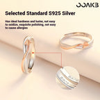 Customized Paper Wedding Paper Plane Couple Rings - 925 Silver