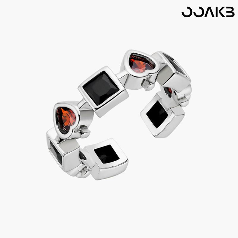 1st Anniversary White Rabbit Clock Ring | Wonderland-Inspired S925 Silver Jewelry