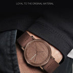 Customized Paper Wedding Wooden Clock Watch - Eco-Walnut Dial