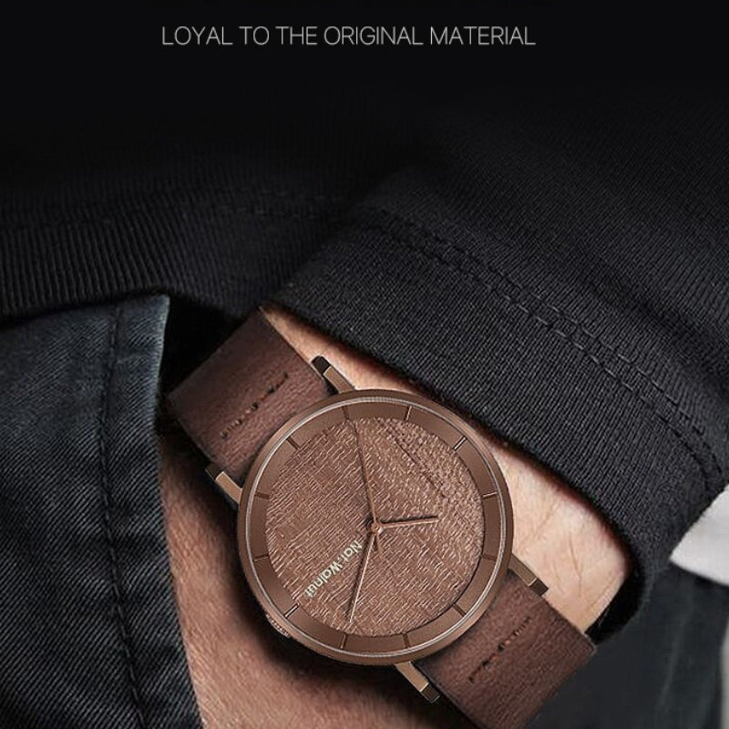 Customized Paper Wedding Wooden Clock Watch - Eco-Walnut Dial