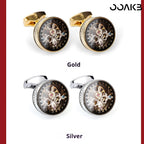 Customized Paper Wedding Tourbillon Gear Cufflinks - Engravable