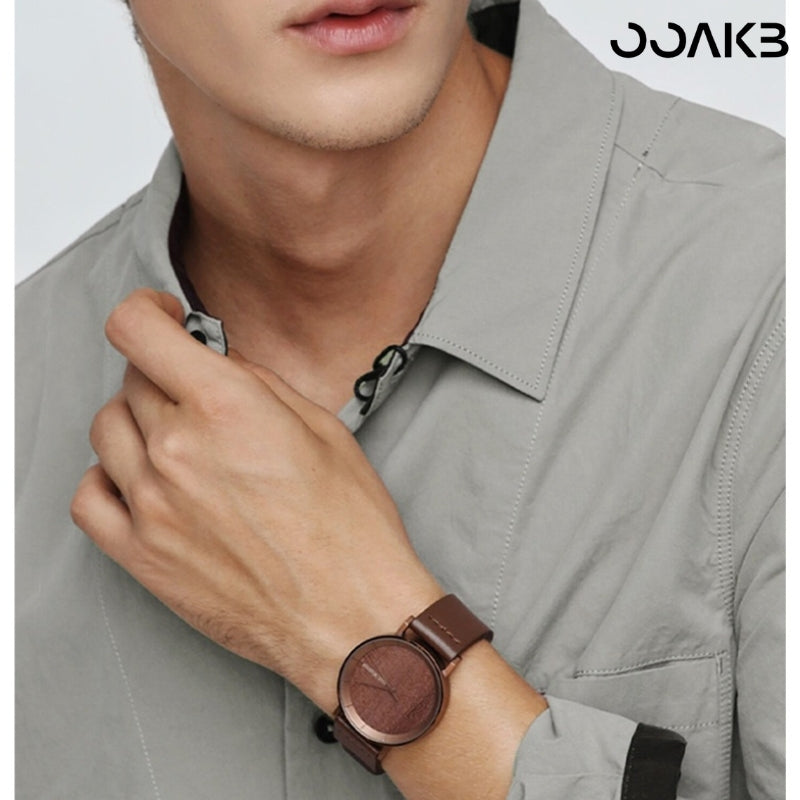 Customized Paper Wedding Wooden Clock Watch - Eco-Walnut Dial