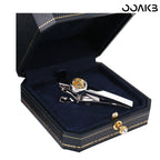 Customized Paper Wedding Clock Gear Tie Clip - Engravable
