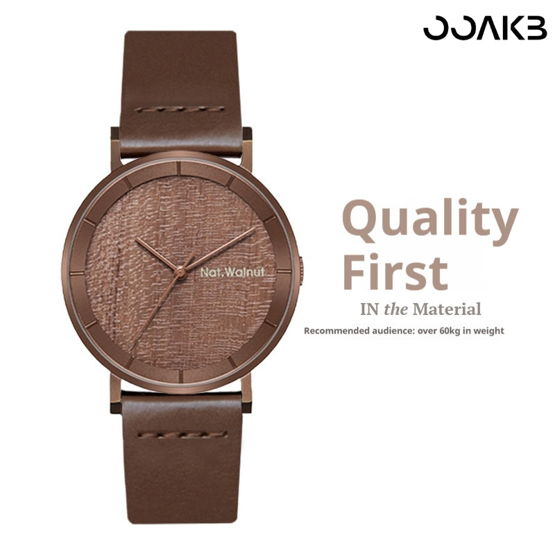 Customized Paper Wedding Wooden Clock Watch - Eco-Walnut Dial
