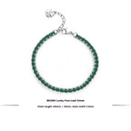 Customized Titanium Steel Women's Bracelet - 6th Iron Anniversary Cubic Zirconia