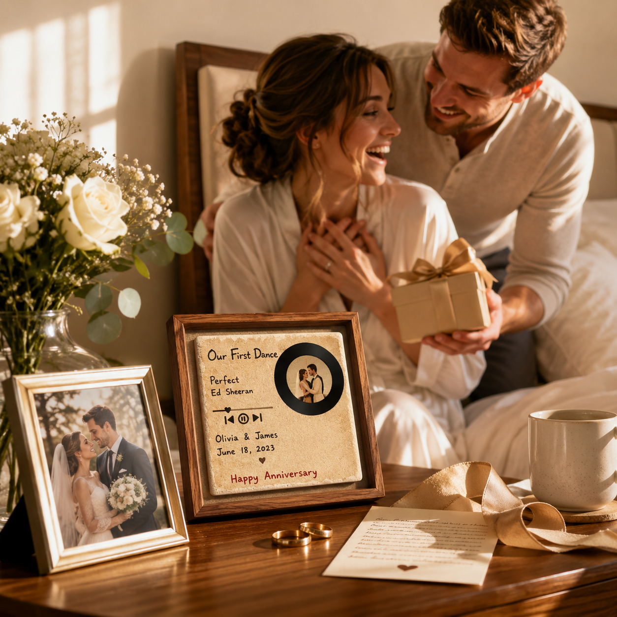 Personalized Ceramic First Dance Song Plaque – Anniversary Gift