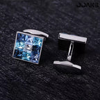 Detail of copper electroplated silver surface on the cufflinks.