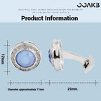 Product dimensions: diameter approximately 17mm-25mm for the cufflinks.