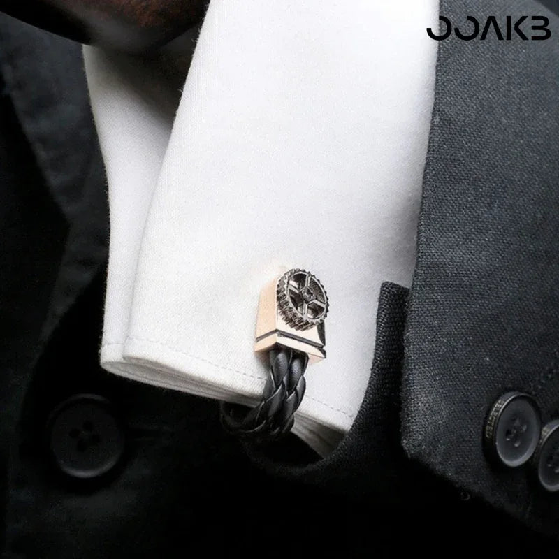 Leather Cufflinks - OOAKB