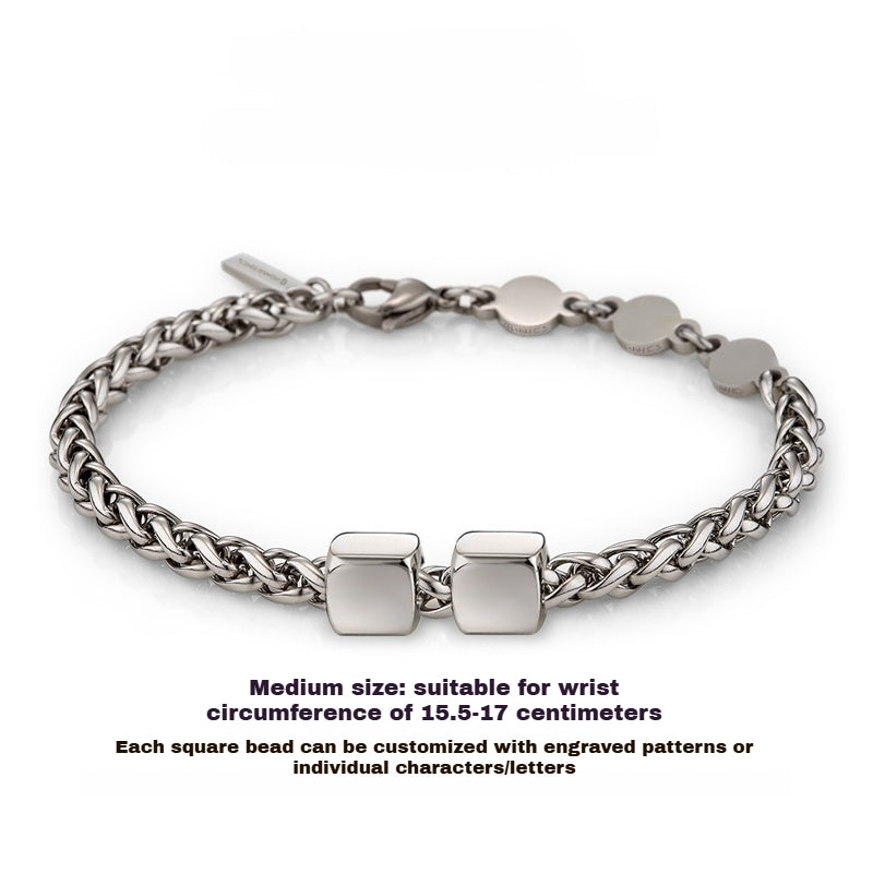 Customized Ge Cuban Bracelet - Ideal Iron Wedding Gift for Couples