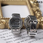 925 silver clock-inspired ring with copper accents, ideal 1st anniversary gift for him.