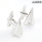 Alloy bracket designs (olive, whale tail, chain buckle) for customized paper wedding cufflinks.