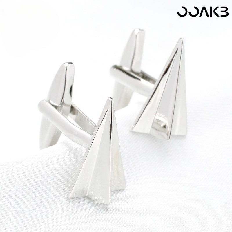 Alloy bracket designs (olive, whale tail, chain buckle) for customized paper wedding cufflinks.