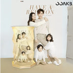 Photo-engraved inner page of twist light, capturing family memories.