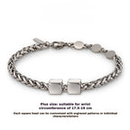 Customized Ge Cuban Bracelet - Ideal Iron Wedding Gift for Couples