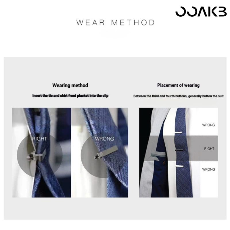 Guide showing correct (between 3rd-4th buttons) and incorrect wearing positions.