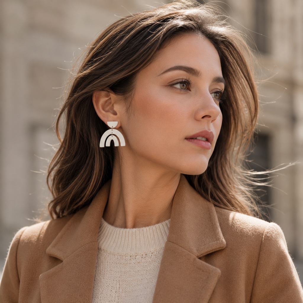 Artisan Leather Statement Earrings, size and feature guide