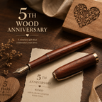 Handcrafted Wooden Pen, lifestyle scene showing everyday use