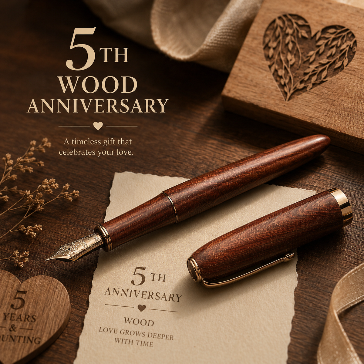 Handcrafted Wooden Pen, lifestyle scene showing everyday use