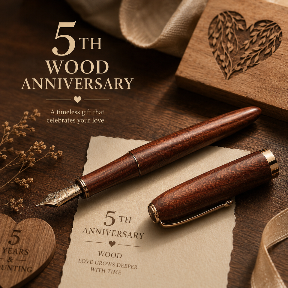 Handcrafted Wooden Pen, lifestyle scene showing everyday use