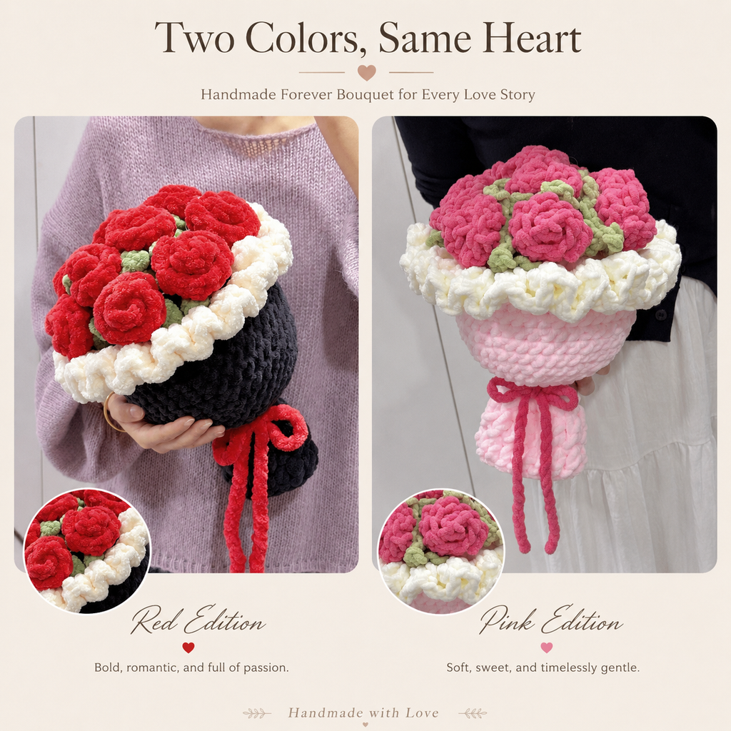 Handmade Forever Flower Bouquet, lifestyle view