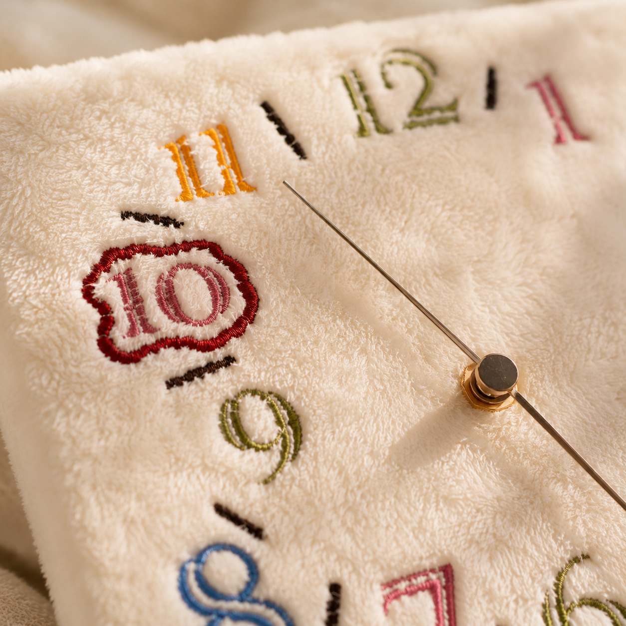 Handmade Personalized Memory Clock, close-up detail