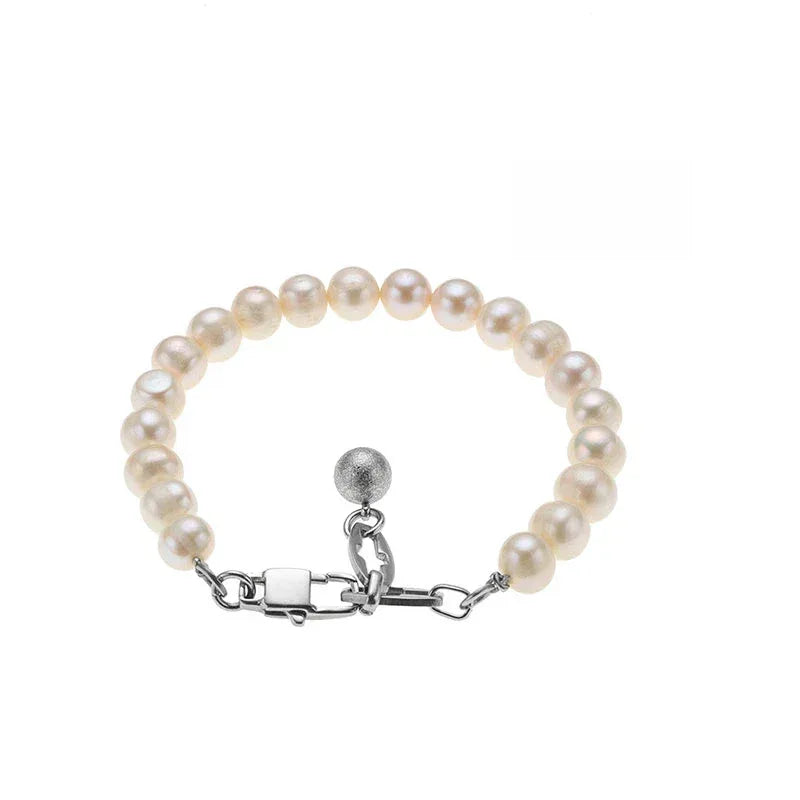 Adjustable Pearl Strand Bracelet — alternate isolated bracelet view