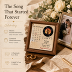 Personalized Ceramic First Dance Song Plaque, close-up detail
