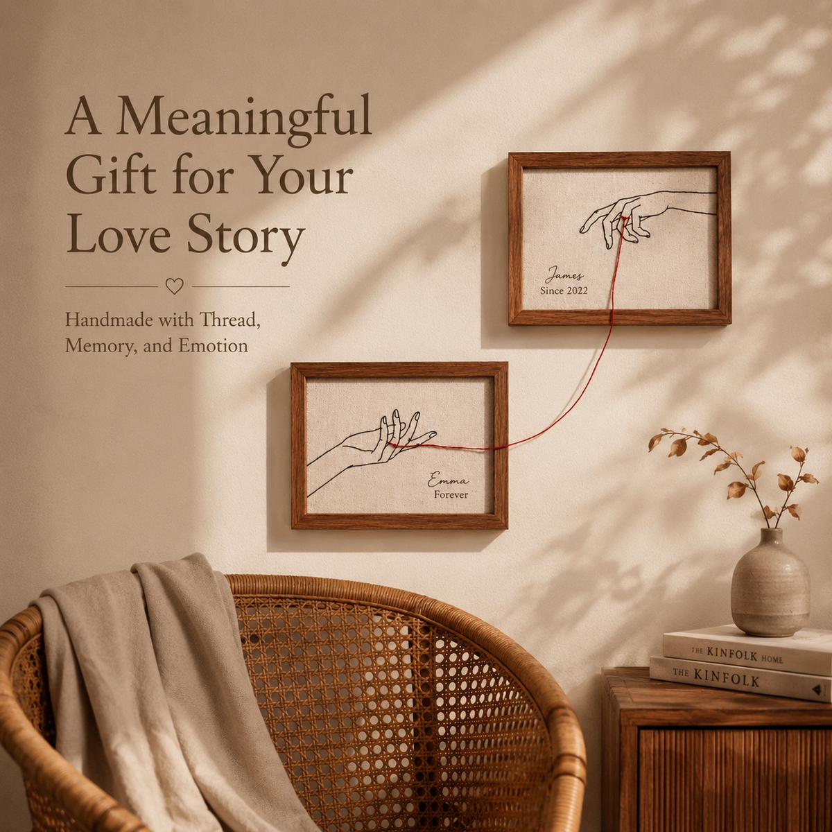 Personalized Embroidered Frame Set, product overview