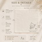 Personalized Embroidered Handkerchief, styled product view