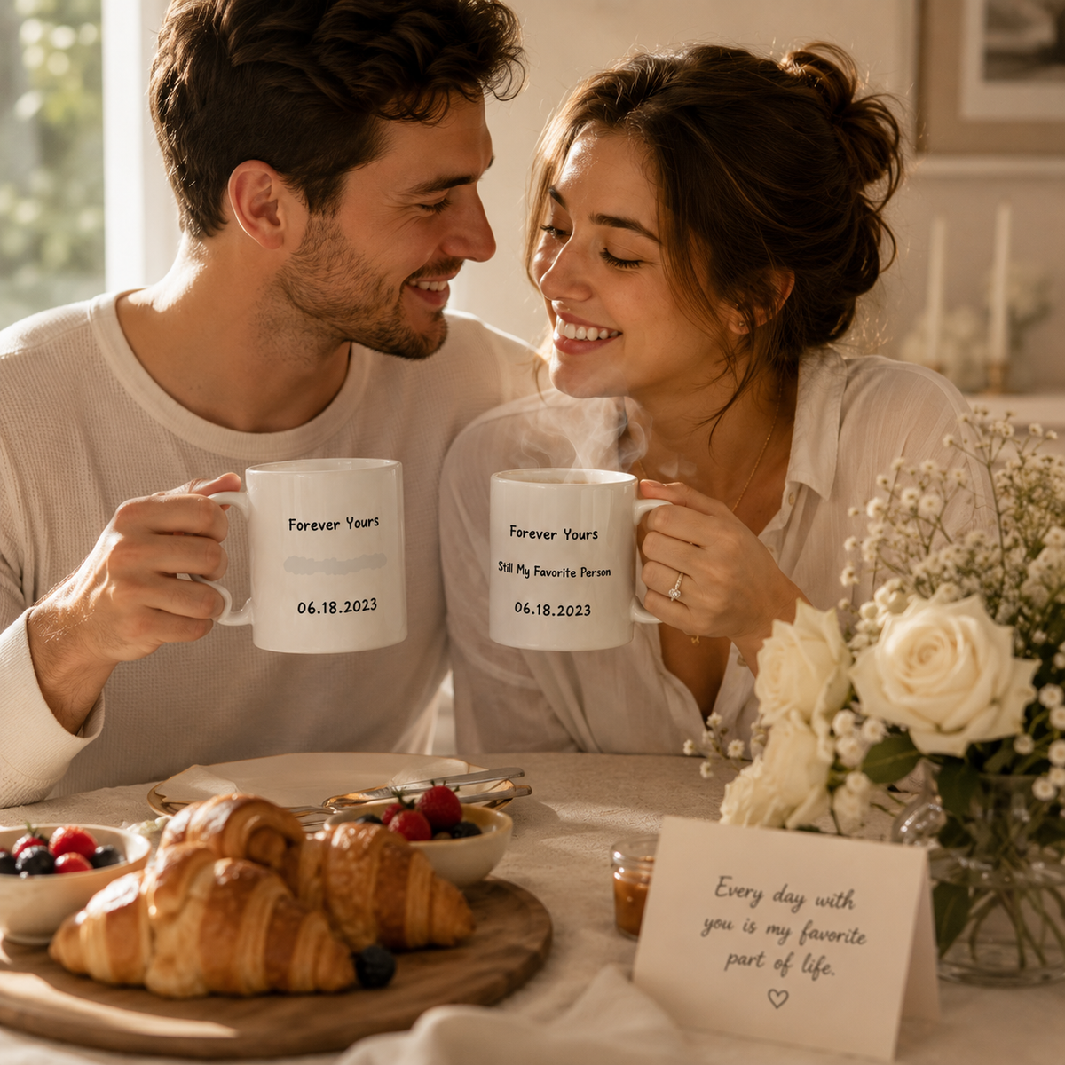 Personalized Heat Reveal Porcelain Mug, close-up detail