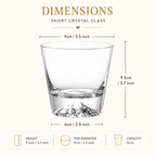 Personalized Photo Engraved Crystal Glass, close-up detail