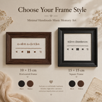 Personalized Wedding Song Embroidery Frame, lifestyle view
