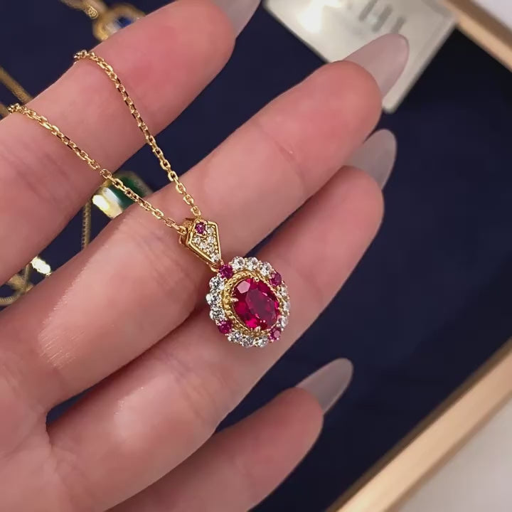 Ruby Jedi Knight Light Luxury Collar Chain