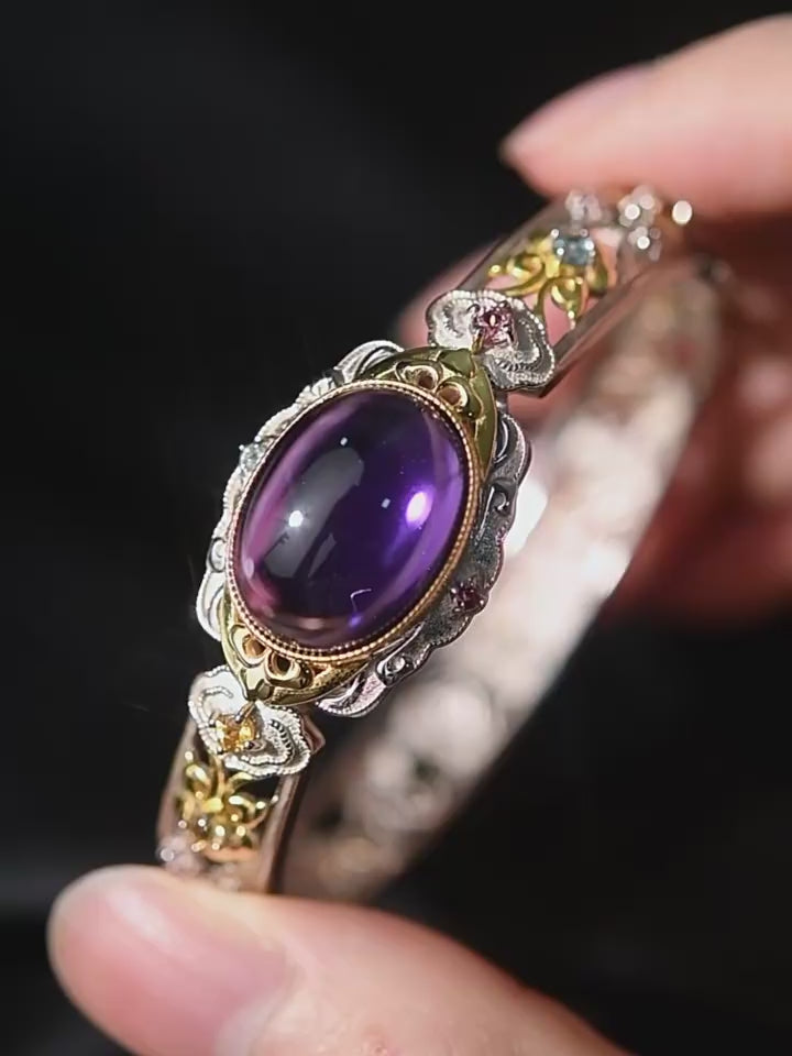 Renaissance Series Natural Amethyst Bracelet