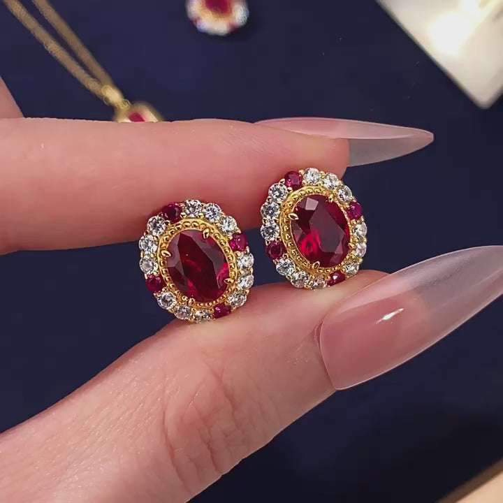 Ruby Light Luxury Earrings