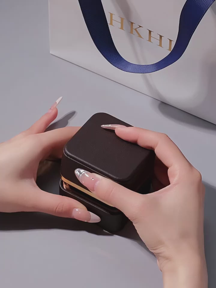 Sapphire Four-Prong Ring S925 Silver Women's Style