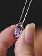 Purple Fantasy Series Natural Amethyst Collar Necklace