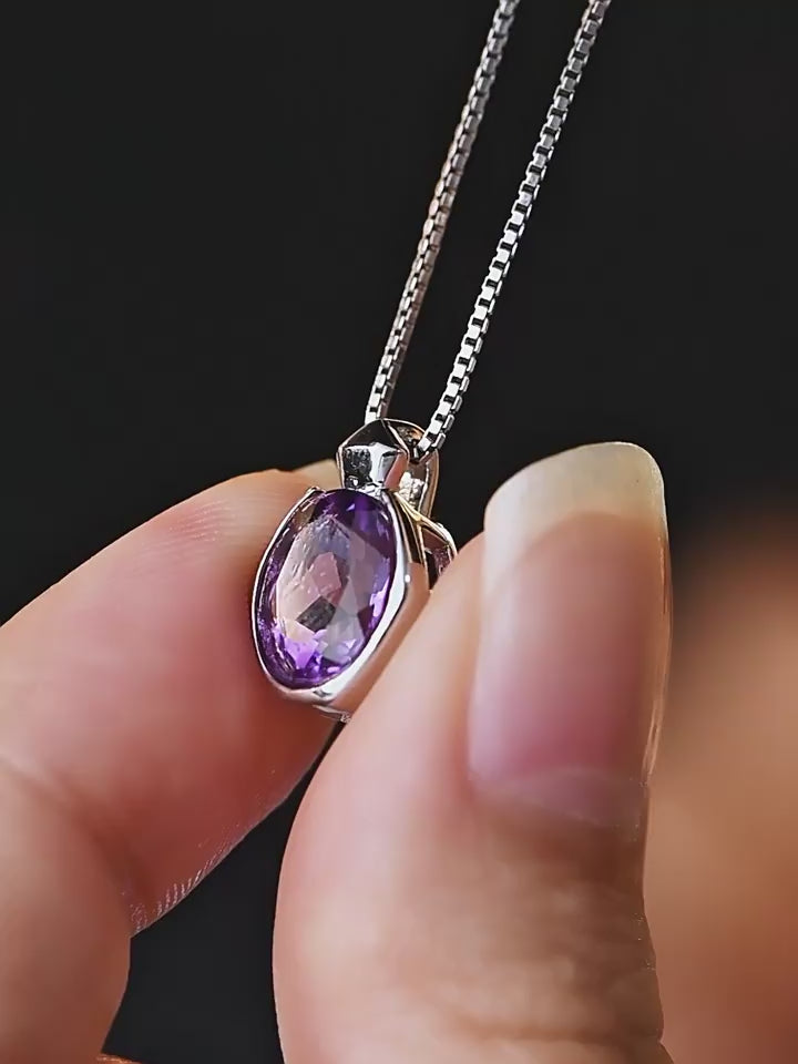 Purple Fantasy Series Natural Amethyst Collar Necklace