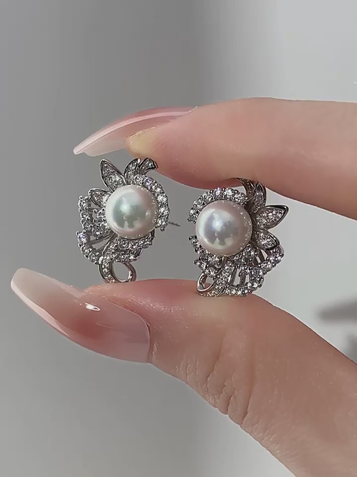 French Niche Shell Pearl Earrings S925 Silver